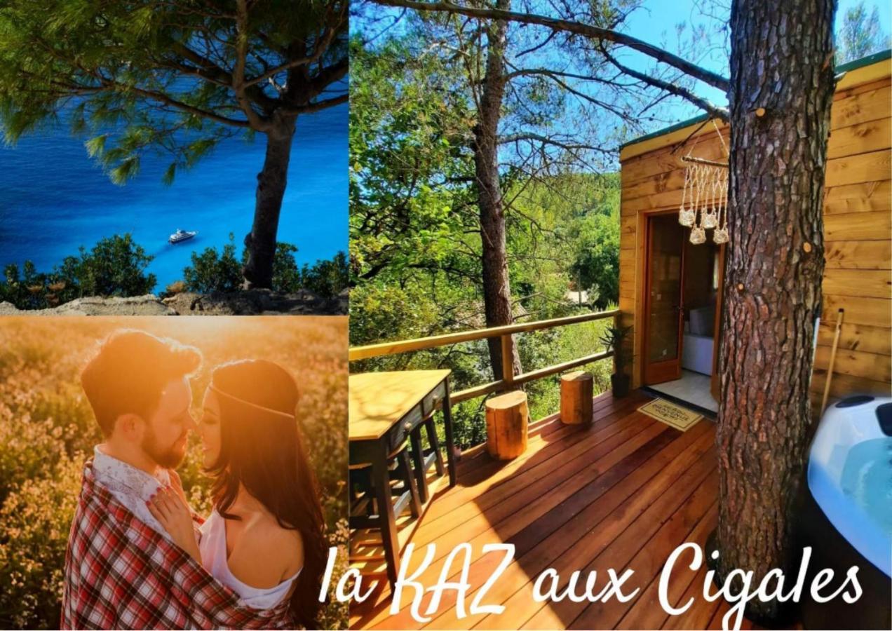 Cabane Dans Les Arbres "La Kaz Aux Cigales" Cuers Exteriér fotografie